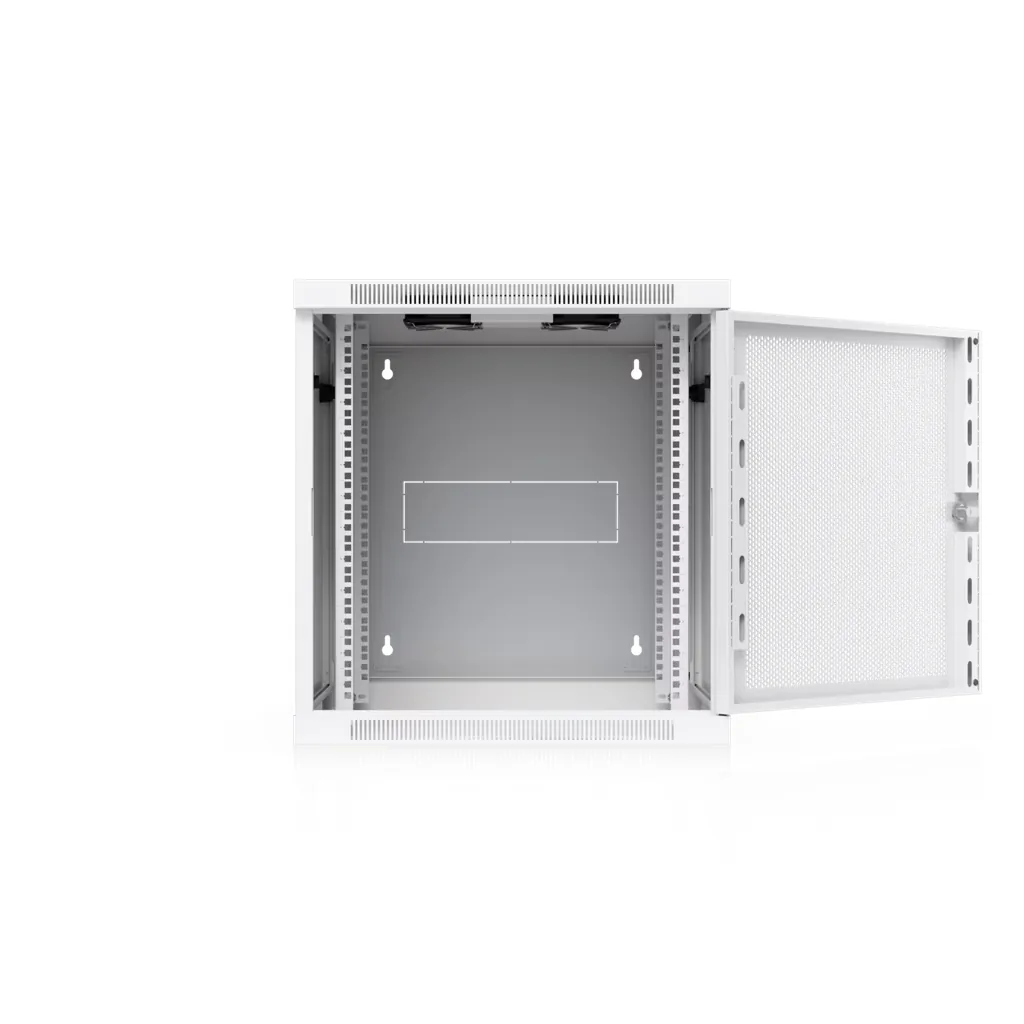 12U Rack Cabinet, Swing, Perforated Door vista 3