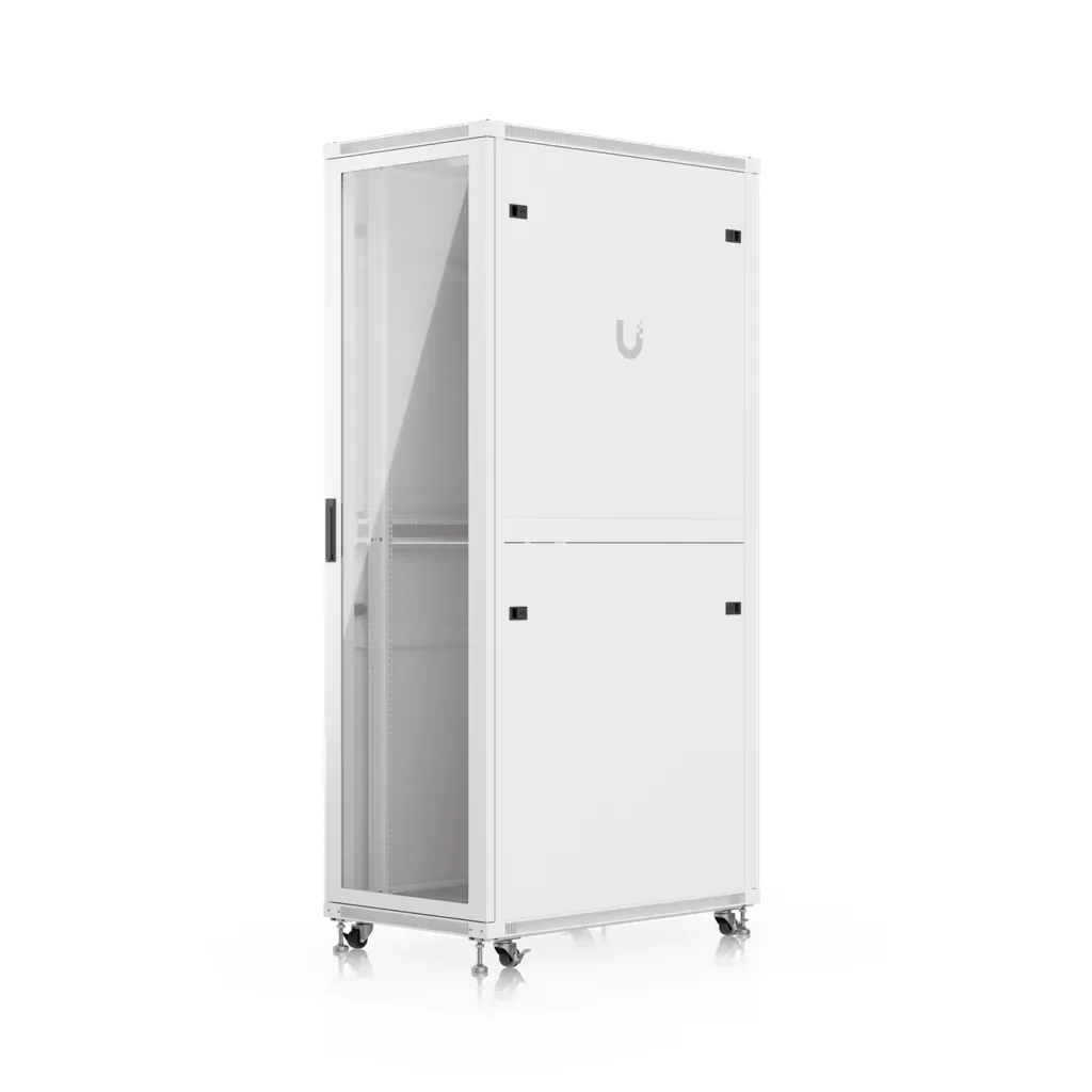 42U Rack Cabinet, 1,000 mm, Glass Door vista 4
