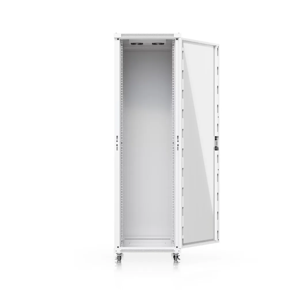 42U Rack Cabinet, 800 mm, Glass Door vista 3