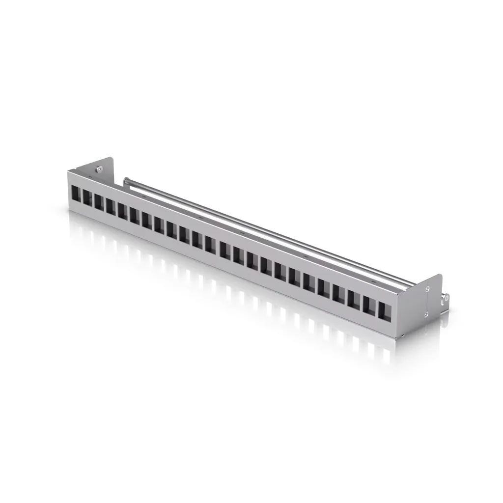 24-Port Blank Keystone Patch Panel — UniFi supporto di montaggio Ubiquiti