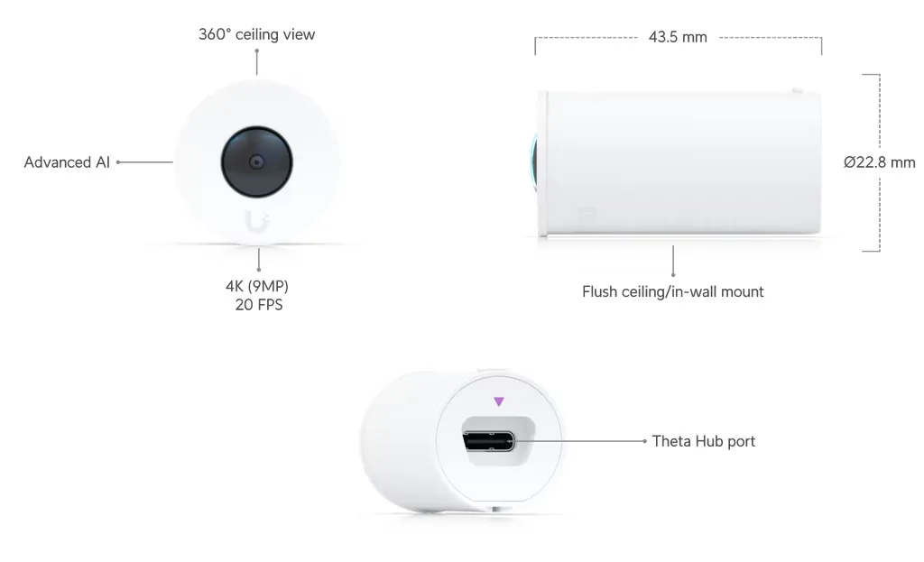 AI Theta 360 Lens vista 6